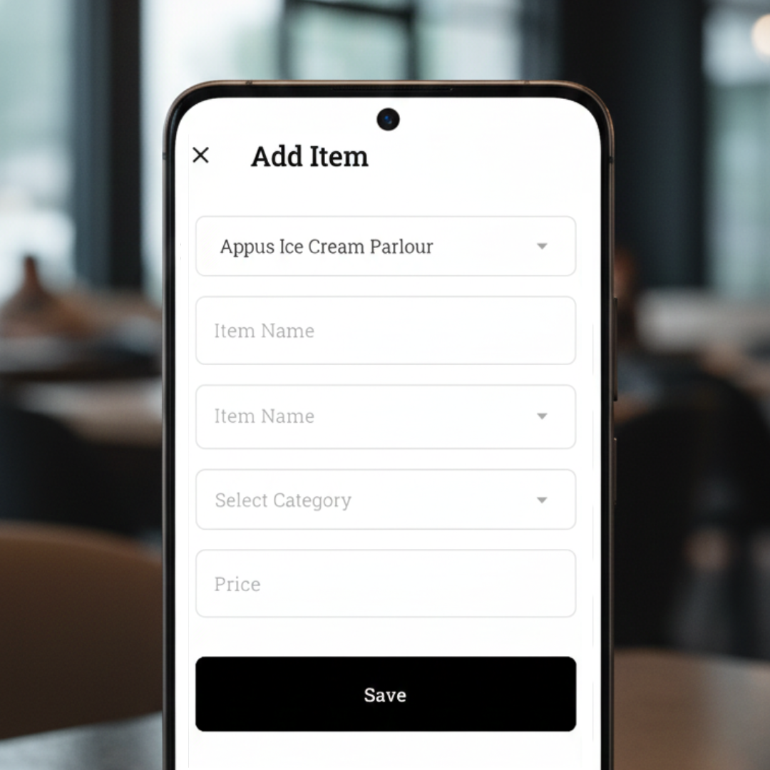 Add Your Menu & Customize Instantly